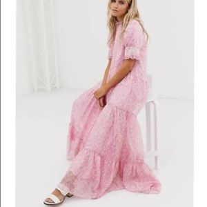 Sister Jane tiered maxi dress in ditsy vintage floral, never worn